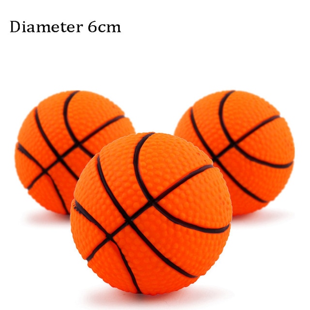 1pcs Diameter 6cm Squeaky Pet Dog Chew Toys