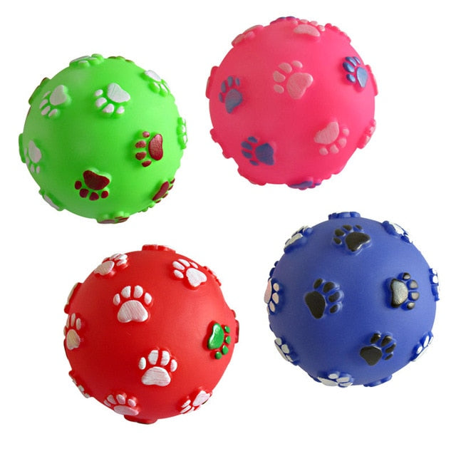 1pcs Diameter 6cm Squeaky Pet Dog Chew Toys